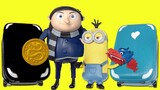 Minions The Rise of Gru Dolls Packing Suitcase for Vacation