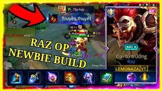 Lemonaza | RAZ SOLO MID MẠNH BẢNG BUILD ĐỒ + NGỌC CHO NEWBIE | AoV | 傳說對決 | RoV | Liên Quân Mobile