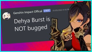 why Dehya's Burst cancel is NOT bugged, but just a feature