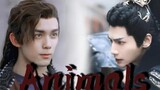 Removed and reposted #【Double Leo Oreo】《Animals》（Wu Lei×Luo Yunxi）Tall and handsome mixed cut beauti