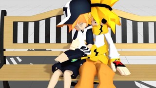 【凹凸世界MMD】今天的嘉嘉终于抱到了金金呢(′#`)【瑞嘉金大三角】.