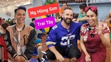 Nguyễn Hồng Sơn, chị Mia và chồng Tây ghé DIVA Cát Thy bánh tráng trộn - Ẩm thực Cha Rồng
