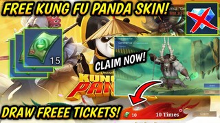 FREE DRAW!! LOGIN TODAY AND GET THIS KUNG FU PANDA SKIN FOR FREE! - MLBB