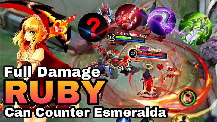 How To Counter Esmeralda at side lane using RUBY 2022 | RUBY GAMEPLAY | ikanji | Mobile Legends
