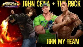 JOHN CENA & THE ROCK JOIN MY TEAM 😱🔥 | KOF ALLSTAR  Collab WWE |