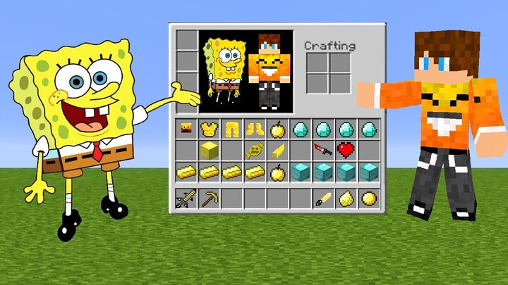 Minecraft, ale MAM WSPÓLNY EKWIPUNEK z SPONGEBOB!
