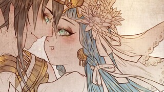 [ตำนานอียิปต์/ลายมือ] Seth x Nephthys-Adore