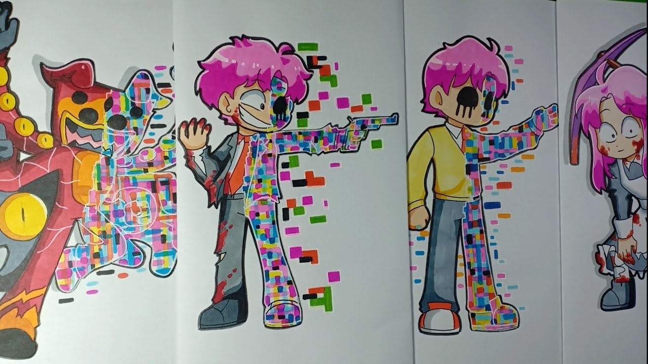 Drawing 4 cool Anime Vẽ Các Nhân Vật Mạnh Nhất Trên Kênh Opps Hiha ...