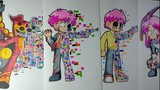 Drawing 4 cool Anime Vẽ Các Nhân Vật Mạnh Nhất Trên Kênh Opps Hiha