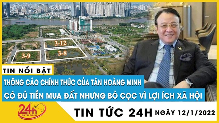 Sau khi Tân Hoàng Minh đẩy giá rồi bỏ cọc "đất vàng" Thủ Thiêm có gây nhiễu loạn thị trường? | Tv24h