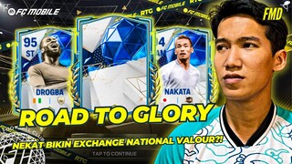 Nekat Bikin Exchange National Valour?! Malah Dikasih Kartu Bagus! #30 | FC Mobile Road To Glory