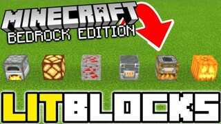 Cursed Block #12: LIT BLOCKS in Minecraft Bedrock Edition (MCPE,PS4,Xbox,Windows10,Switch)