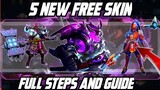 HOW TO GET 5 FREE SKIN  NEW EVENT MOBILE LEGENDS BANG BANG