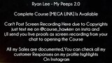Ryan Lee Course My Peeps 2.0 Download