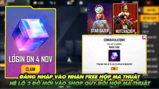 Free Fire| Đăng nhập nhận Free Hộp Ma Thuật - 2 đồ được đưa vào shop  mới - Quay khủng long