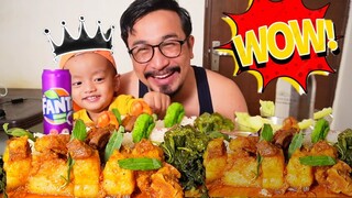 PORK WITH HANGAM EATING CHALLENGE|| PORK WITH HANGAM MUKBANG || PORK CURRY EATING SHOW||PORK MUKBANG