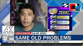 #BreakItDown: Same Old Problems (Bentahan ng mga Ticket Para sa Cosplay Mania)