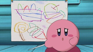 Kirby baby tried hard to introduce his paintings but no one paid attention to him