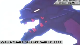 Neon Genesis Evangelion - Eps 18 EVA Unit 03 Baru Datang dan Langsung Saja Meledak!!