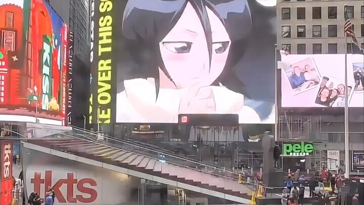[BLEACH /BLEACH] Rukia Kuchiki on the big screen in Times Square, New York