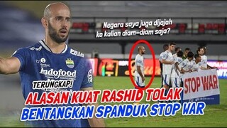 TERUNGKAP‼️ ALASAN MOHAMMED RASHID TAK IKUT BENTANGKAN SPANDUK "STOP WAR".