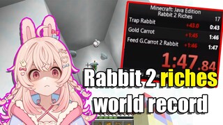 Rabbit to riches world record reaction