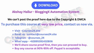 Akshay Hallur - BloggingX Automation System