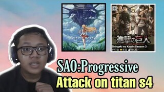 Bahas Sword art online progressive dan Attack on titan season 4-Request subscriber