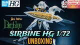 Bandai - Aura Battler SIRBINE HG 1/72 Scale - UNBOXING [010]