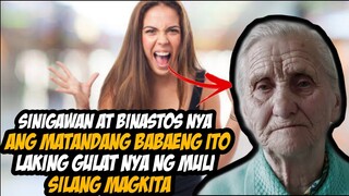 SINIGAWAN AT BINASTOS NYA ANG MATANDANG BABAE, LAKING PAGSISISI NYA NG MAKITA ITONG MULI!