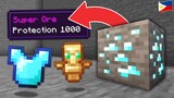 Minecraft, But Ores Drop OP Items... (Tagalog)