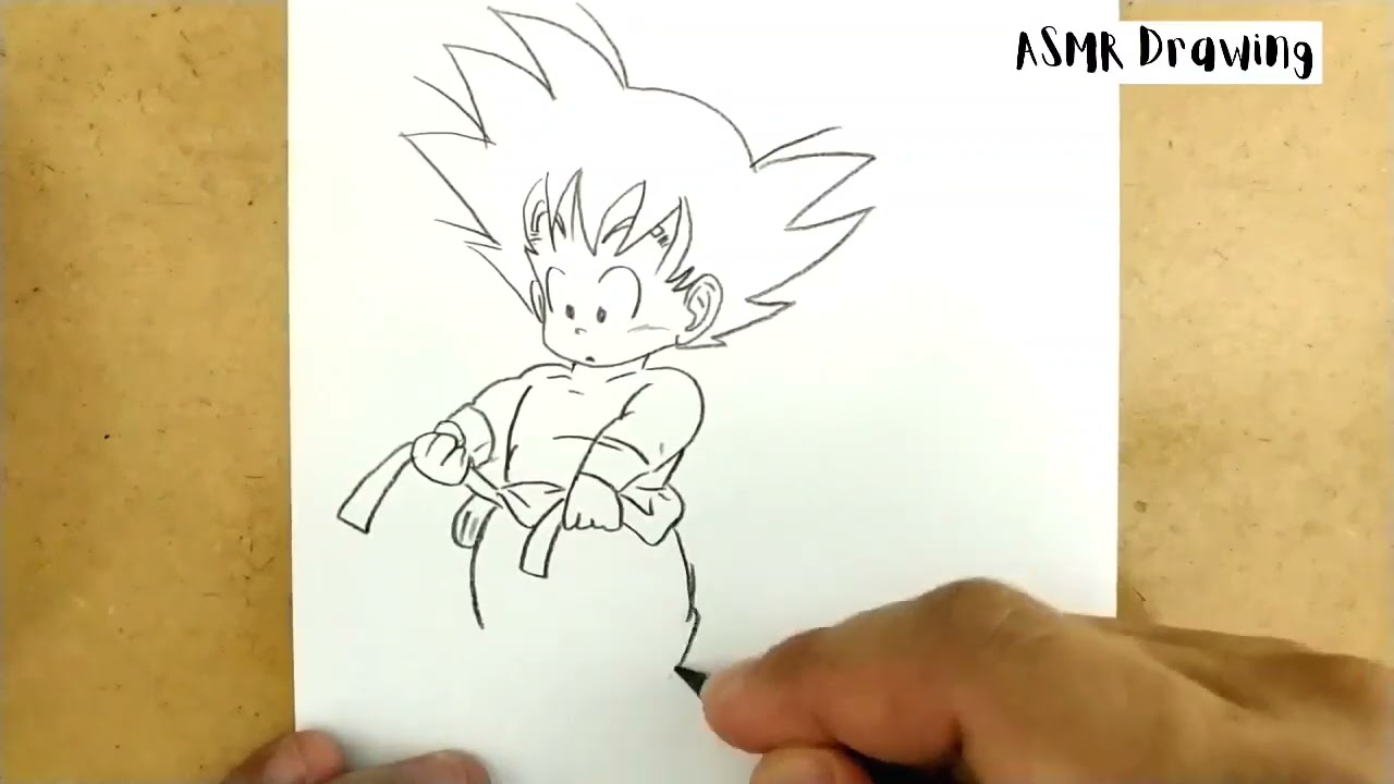 ASMR DRAWING son goku from manga dragon ball z and dragonball super - Bilibili ASMR DRAWING son goku from manga dragon ball z and dragonball super - Bilibili