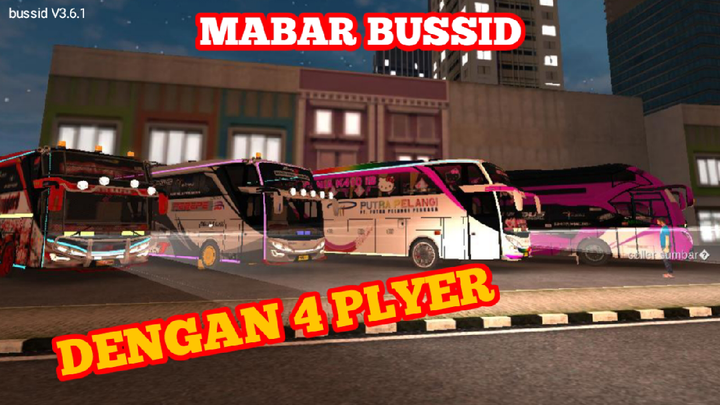 MABAR BUSSID DENGAN 4 PLAYER