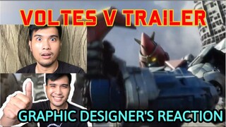 PINOY GRAPHIC DESIGNER REACTS TO VOLTES V: LEGACY TRAILER | Voltes V: Legacy | Perds TV