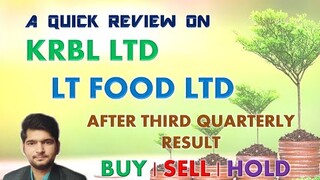 LT Foods | KRBL Share/Stock Analysis, Quarterly Result, Review, Target, Future