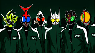 【หาก Kamen Rider มีส่วนร่วมในเกมปลาหมึก】