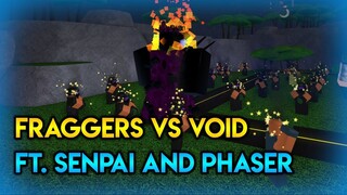 Fragger vs Void | Tower Battles [ROBLOX] ft. Senpai and Phaser