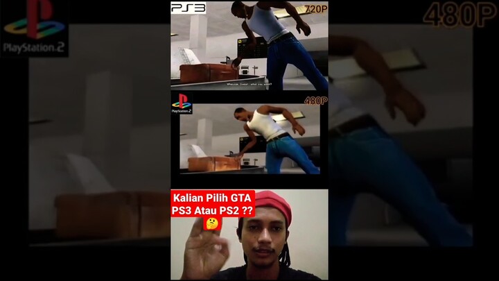 PERBEDAAN GTA SAN ANDREAS PS3 VS PS2 #shorts