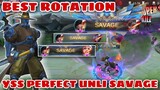 YSS PERFECT UNLI SAVAGE - ROTATION TUTORIAL - HARD CARRY - MOBILE LEGENDS