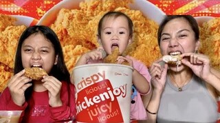 Isang Bucket ng CHICKENJOY | JOLLIBEE MUKBANG