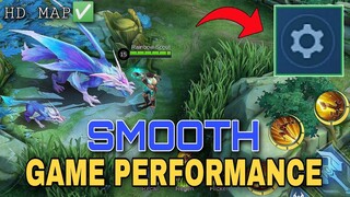 Mobile Legends BEST SETTING SETUP for Smooth Game Performance Using HD Map