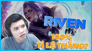 Riven 100% tỉ lệ thắng khi đi rừng như thế nào?