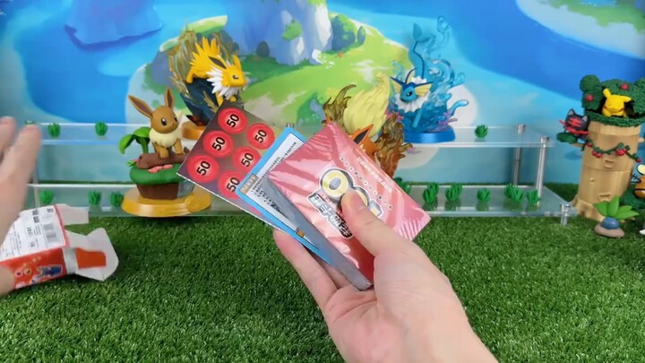 [Pocket Maple] Tampilan Eevee Kartu Cina Sederhana Pokémon Set Pengurangan Stres Unboxing Berbagi Wa