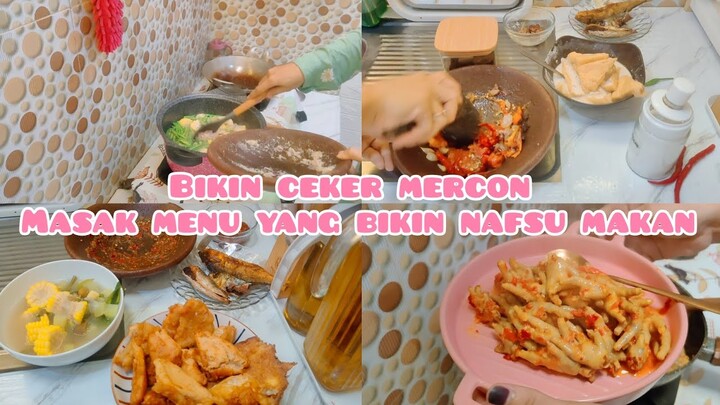 BIKIN 1kg CEKER MERCON || MASAK MENU YANG BIKIN NAFSU MAKAN