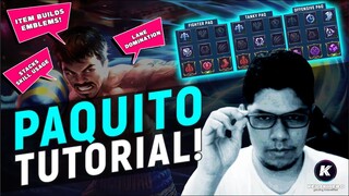 MY PAQUITO BUILD, EMBLEM, SPELL (Tutorial) | MLBB