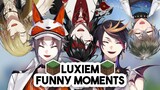 funny moments from Luxiem Minecraft World collab!