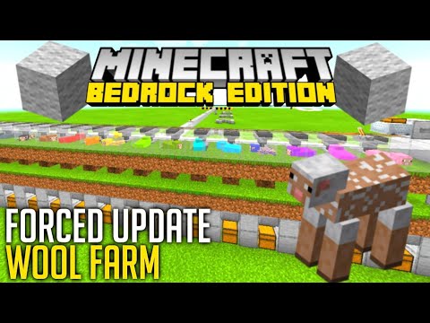 wool farm minecraft bedrock