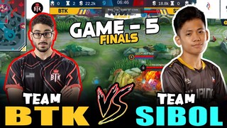 BTK vs SIBOL - FINAL GAME-5 | RMC Season 6 Showmatch | MOBILE LEGENDS