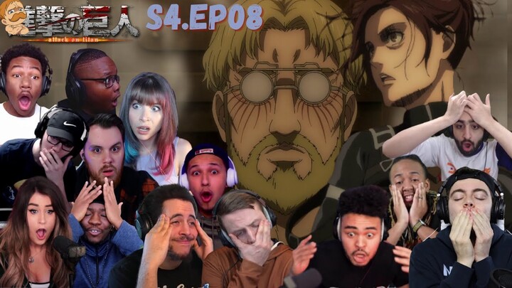 THIS WAS HARD ! ATTACK ON TITAN FINAL SEASON 4 EPISODE 08 BEST REACTION COMPILATION