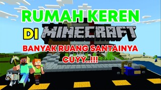 rumah keren coyy banyak ruang santainya | Minecraft pe 2022 android